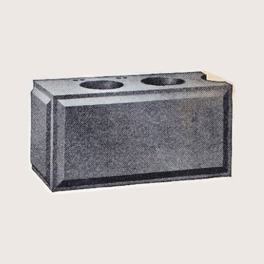 illustration of bevelled concrete block